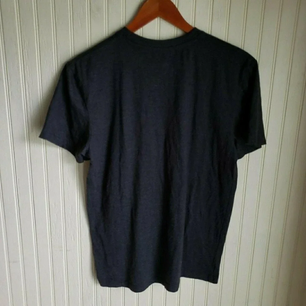 True Religion Shirt Mens Medium Gray Buddha Guitar Graphic Tagless Tee Soft